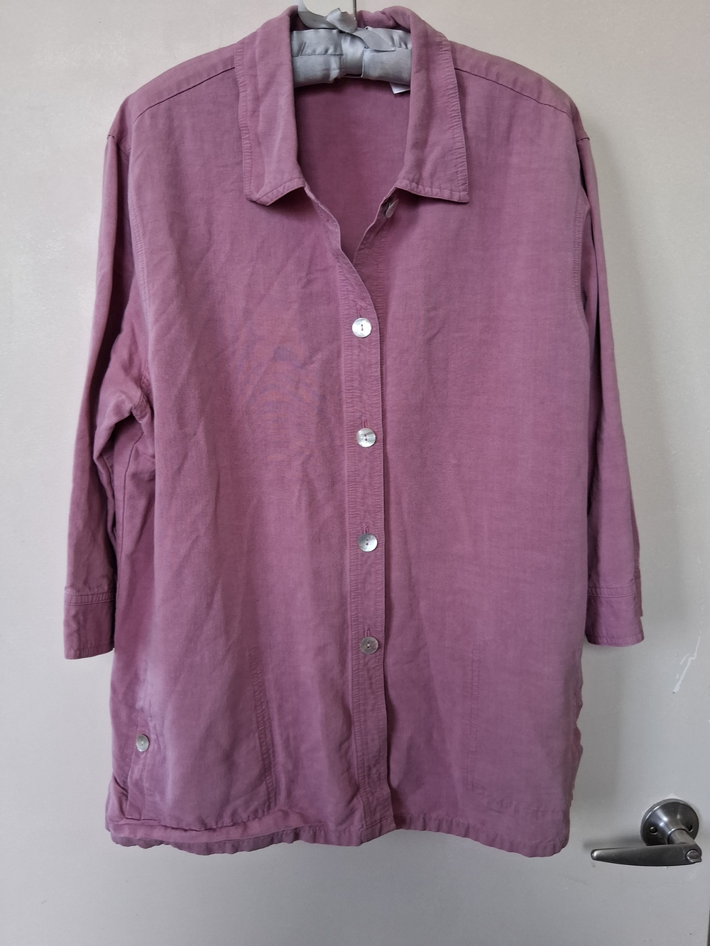 Koret Dusty Rose Button-Front Shirt Jacket